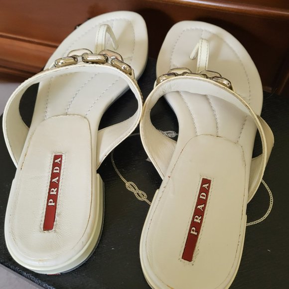 Prada Leather Sandals - Picture 3 of 10